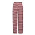 thumbnail image 3 of Men Pants Fashion Casual Plaid Printing Bandage Loose Sport Plaid Pajama Pants Trousers Full Length Pants Casual Pants for Men Red 2XL, 3 of 4