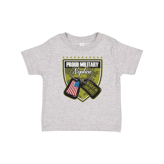Inktastic Proud Military Nephew Boys Toddler T-Shirt