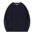 thumbnail image 1 of pstuiky Camisas casuales de manga larga para hombre, Sudadera con capucha de cuello redondo para hombre, color liso, holgada, informal, de manga larga, con cuello redondo xl, 1 of 2