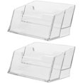 thumbnail image 1 of 2pcs Business Cards Holder Cards Stand Acrylic Business Cards Container Desktop Card Holder, 1 of 8