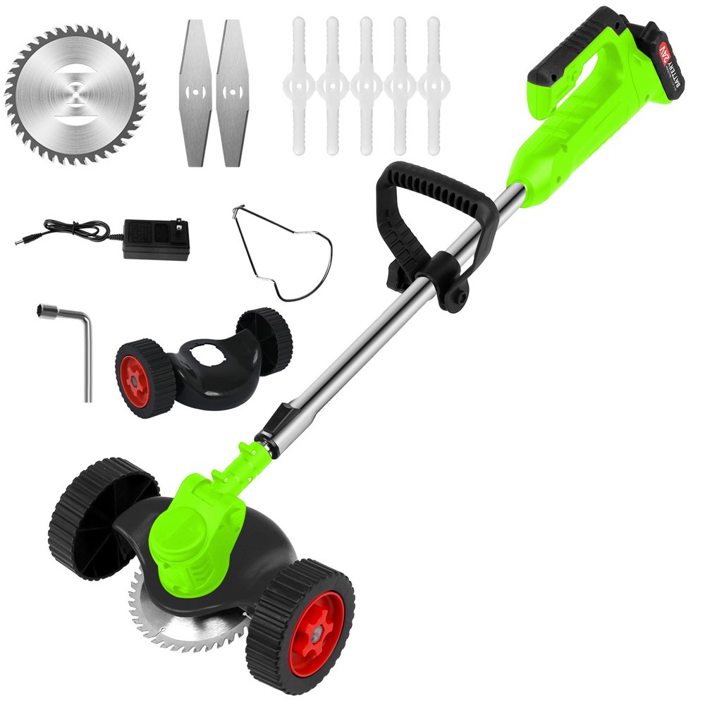 Battery Powered Grass Trimmer & Wheeled Edger