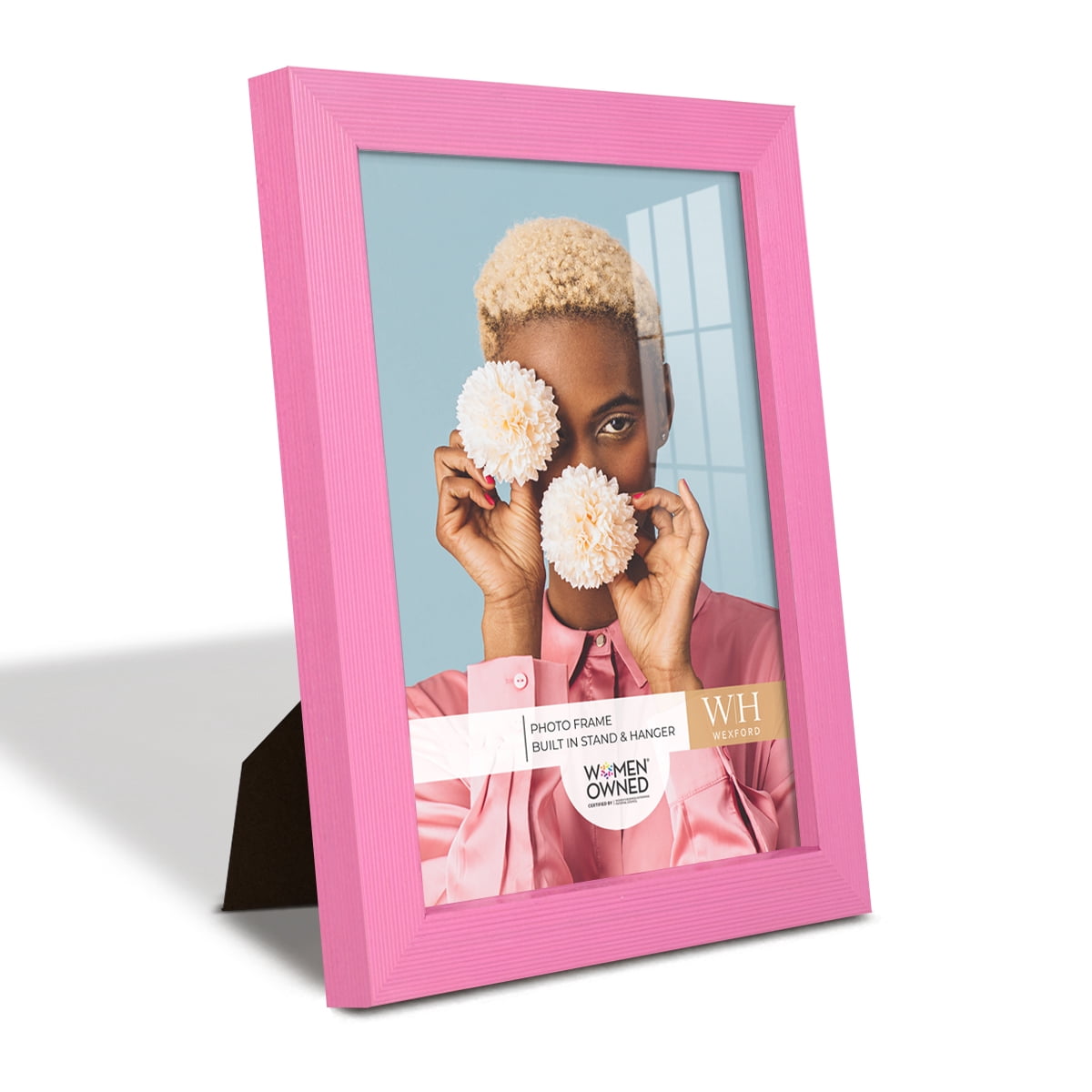 Grooved 6 in. x 8 in. Pink Picture Frame (Set of 2)