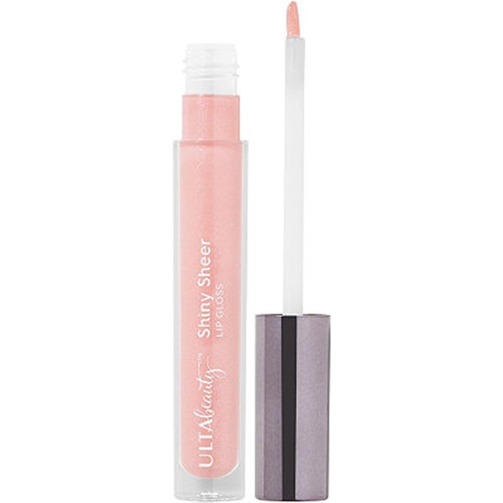 Shiny Sheer Lip Gloss, Peony (light pink with multicolored shimmer and