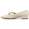 thumbnail image 2 of Journee Womens Camby Crisscross Strap Pointed Toe Dress Flat, Widths Available, 2 of 9