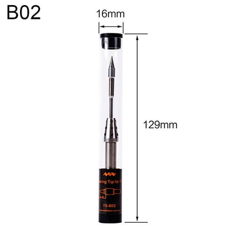

JIZHI Minidso TS80/TS80P Soldering Iron Tip Lead Free TS B02 BC02 D25 K4 J02 Internal Heated Solder Bit Head Replacement