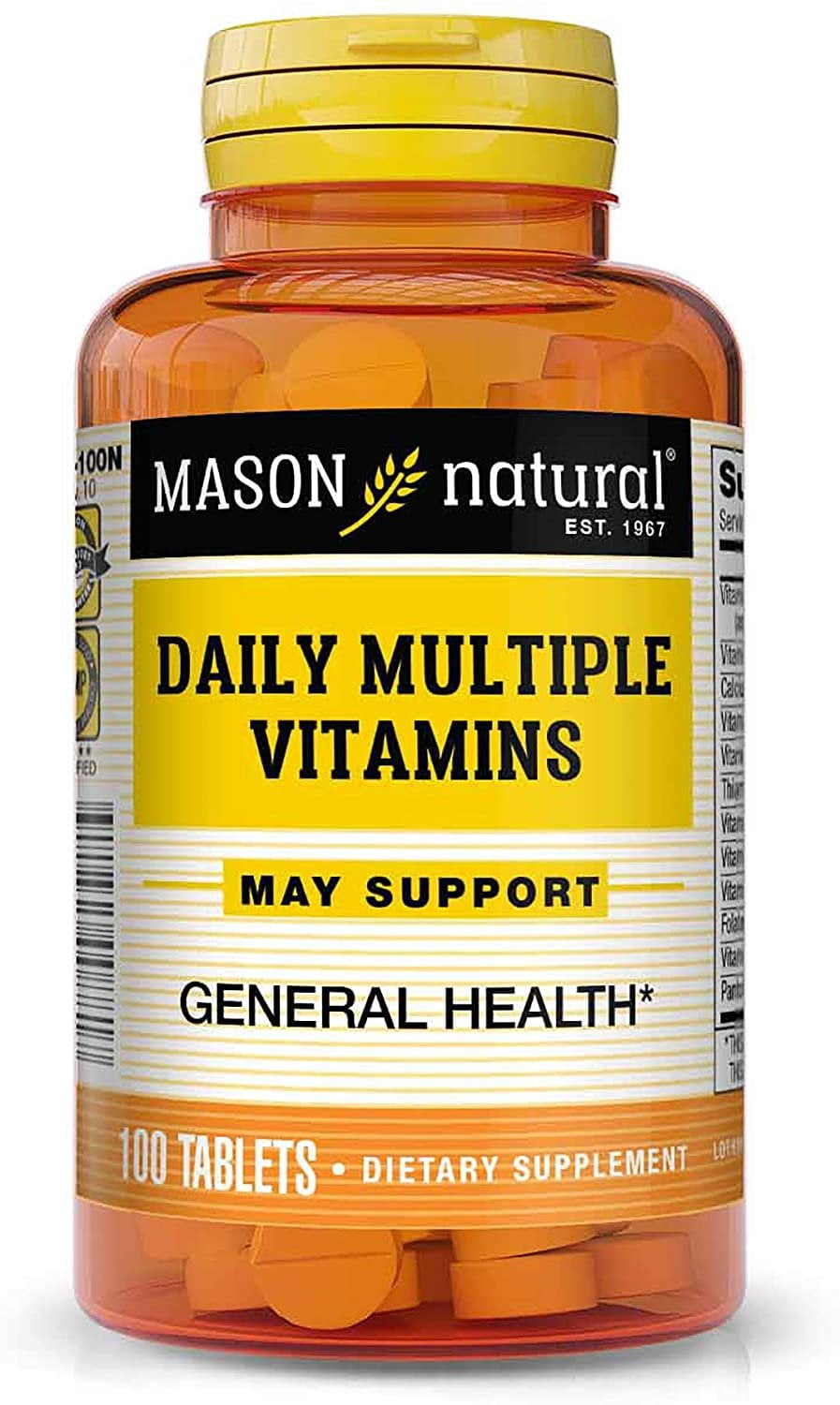 MASON NATURAL, Daily Multiple Vitamins Compare to One a