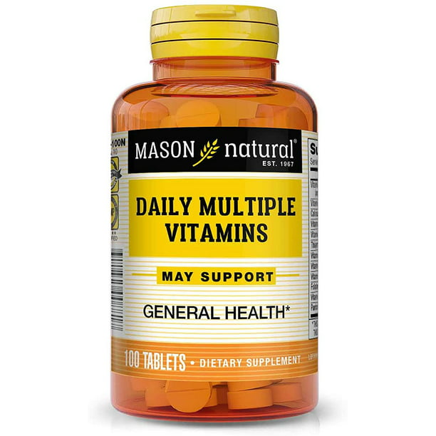 MASON NATURAL, Daily Multiple Vitamins Compare to One a Day Essentials ...