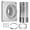 Package 2, variant on Dryer Vent Wall Plate with Hose Twist Lock Dryer Vent Connector Set for Wall Exhaust Vent Dryer Duct Connector Flange