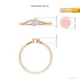 thumbnail image 5 of ANGARA Natural Pear Diamond Wave Shank Solitaire Ring in 14K Rose Gold for Women (Size-5x3mm| Color-G| Clarity-VS2) | April Birthstone, Anniversary, Jewelry Gift for Women | Natural Diamond Ring, 5 of 10