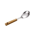 thumbnail image 4 of Cuchara ranurada de acero inoxidable, herramienta de cocina, espátula de metal, utensilio de fácil limpieza Cuchara de arroz, 4 of 8