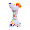 thumbnail image 2 of Walbest Dog Soft Plush Birthday Cake Toy, Colorful Candles Bite Resistant Creative Funny Dog Gift Dog Embroidered Bone Dog Chew Toy Pet Supply, 2 of 5
