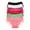 Assorted Color (6 Pack), variant on Angelina Cotton Mid-Rise Briefs with Ruffle Lace Trim (6-Pack)