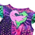 thumbnail image 6 of Girls Mal Costume Flying Sleeve Dress Halloween Party Cosplay Outfit, 6 of 7