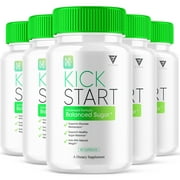 (5 Pack) Kick Start Glycogen Pills, KickStart Gluco Support (300 Capsules)