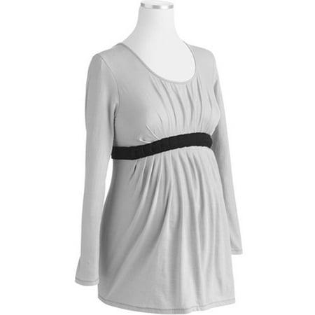 Maternity Pleated Babydoll Knit Tunic