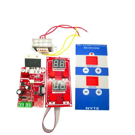 

Docooler NY-D04 Dual Displays Welding Machine Transformer Controller Control Panel Board Time Current Adjustable 100A/40A Optional