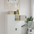 thumbnail image 1 of vidaXL File Cabinet Light Grey 90x40x40 cm Steel, 1 of 5
