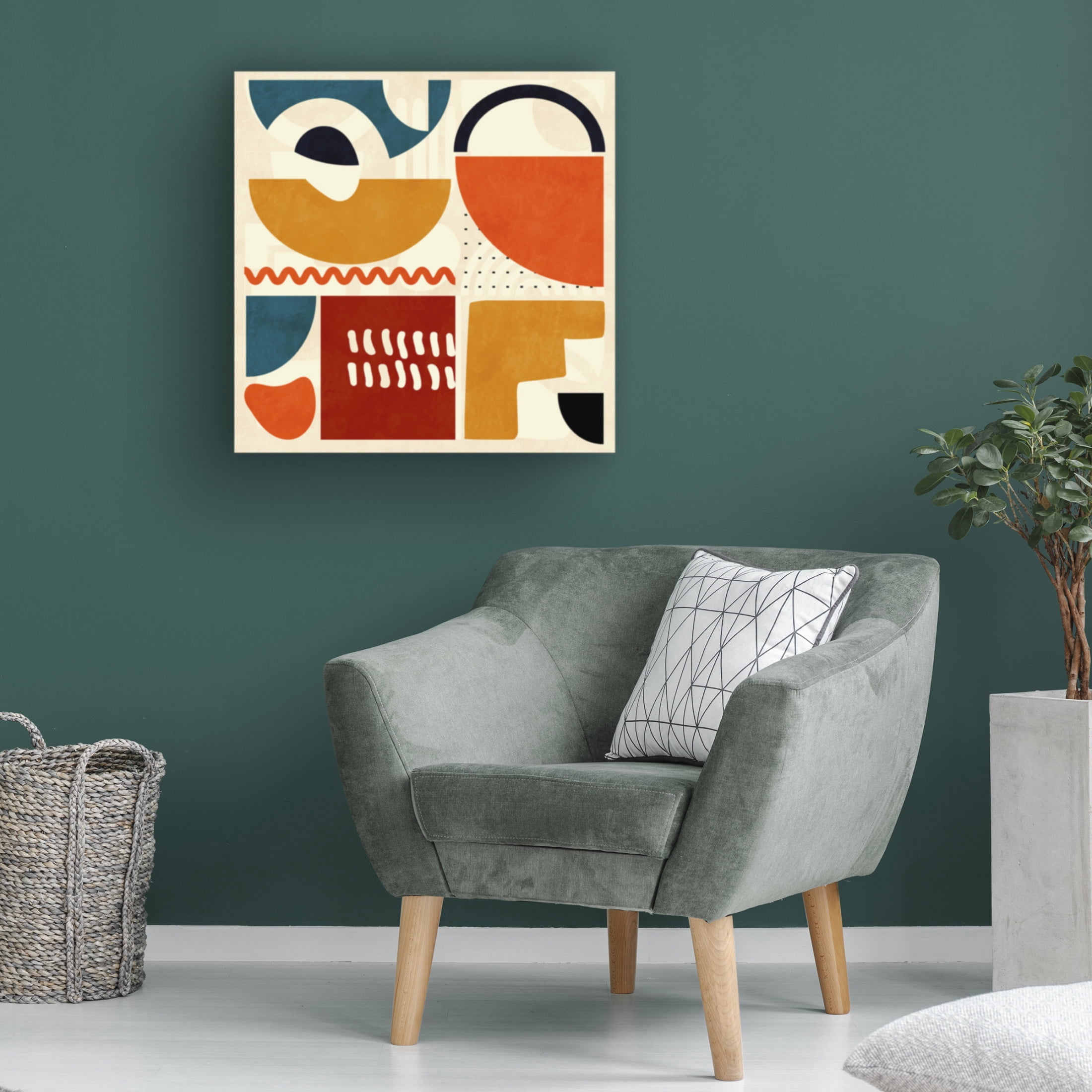 Trademark Fine Art Ana Rut Bre Quadrate Bunt1 Canvas Wall Art