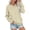 Beige, variant on DondPO Hoodless Hoodies for Women Women's Sports Long Sleeve Sweatshirt Basic V Neck Solid Color Pullover Casual Top Hoodless Sweatshirt Womens Womens Sweatshirts No Hood Green