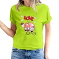 thumbnail image 2 of Meichang Hauts de Vacances pour Femmes T-Shirt de la Saint-Valentin Mignon Cœur Graphique T-Shirts Mignons Hauts de Vacances T-Shirts Manches Courtes Col Rond Mode 2025, 2 of 5
