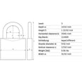 thumbnail image 4 of ABUS 64TI by 25 C KD Titalium Aluminum Alloy Keyed Different Padlock, 4 of 4