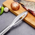 thumbnail image 3 of cpengpj Clearance Stainless Steel Scale Planer Household Scaling Tool Kitchen Gadget Commercial Fish Killing Scaling Tool, 3 of 3