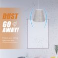 thumbnail image 2 of HEALEEP Grey Iron and Cloth Small Lamp Shade for Home Decor Easy Installation Suitable for Living .5 Inch, 2 of 8