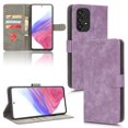 thumbnail image 1 of SaniMore for Samsung Galaxy A33 5G Premium PU Leather Case, [RFID Blocking] Card Holder Magnetic Wallet Cover with Practical Bracket + Detachable Wrist Strap Shockproof Protective Shell, Purple, 1 of 8