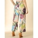 thumbnail image 5 of INSPIRE CHIC Pantalones de pierna ancha tropical informal con cintura con cordón floral Palazzo Boho para mujer con bolsillos Rosa S, 5 of 6