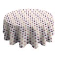 thumbnail image 4 of Fashionable Round Tablecloth 70x70in(178x178cm) – Waterproof Polyester Table Cover with Full Print Design, Wrinkle Resistant & Washable for Kitchen Dining Party Decor, 4 of 6