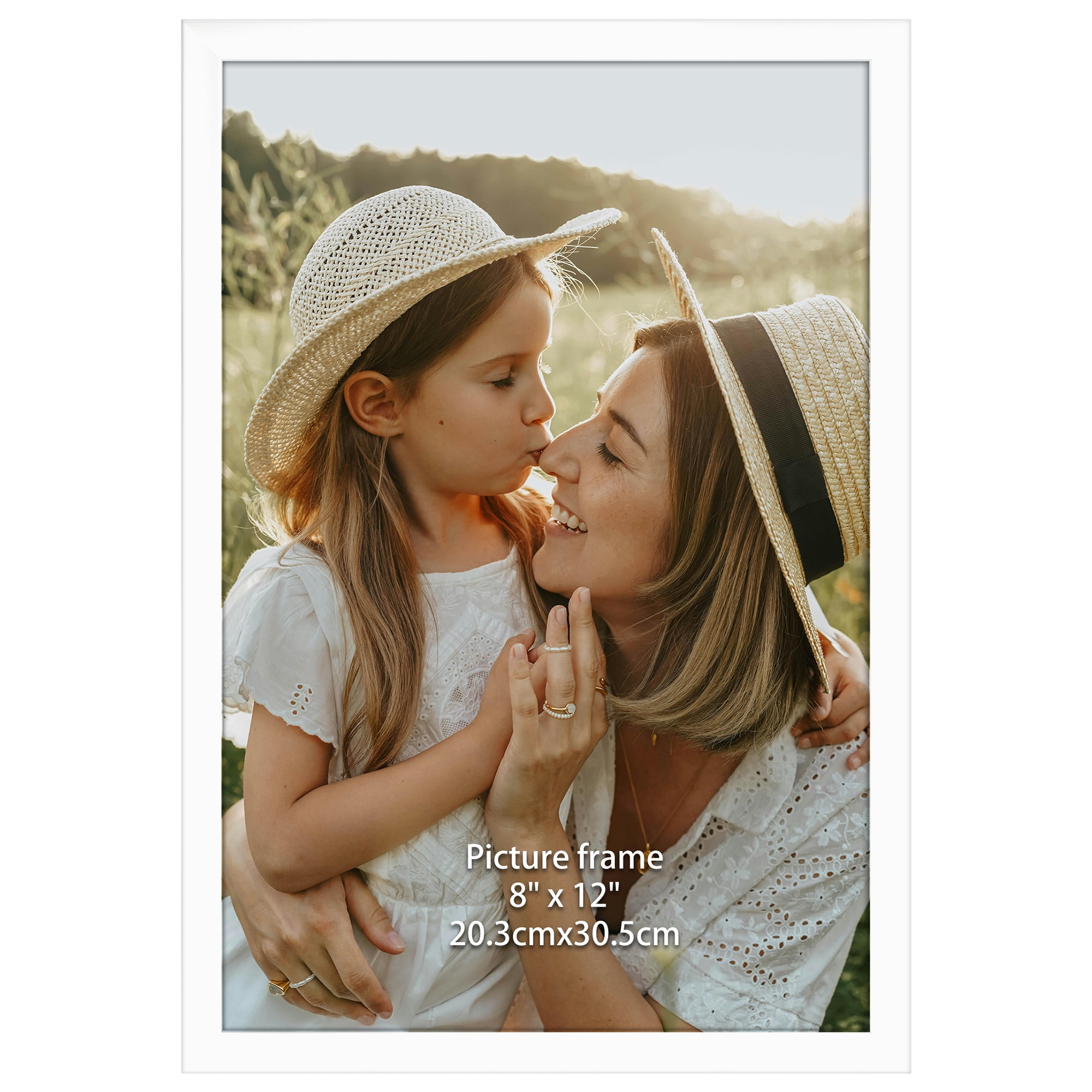 RLAVBL 8x12 Classic Home Gallery Picture Frame, White