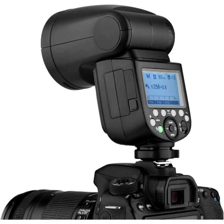  Godox V1 V1-C Flash for Canon Camera TTL Flash Speedlight  1/8000 HSS, 480 Full Power Flashes, 1.5s Recycle Time, 76Ws 2600mAh Li-ion  Battery Round Head Flash Godox Flash Speedlite for