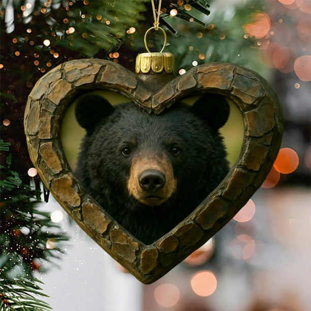 Estampado de Animales Navideños Acrílicos Colgantes, Regalo de Navidad para Familiares y Compañeros, Decoración para Árbol de Navidad.