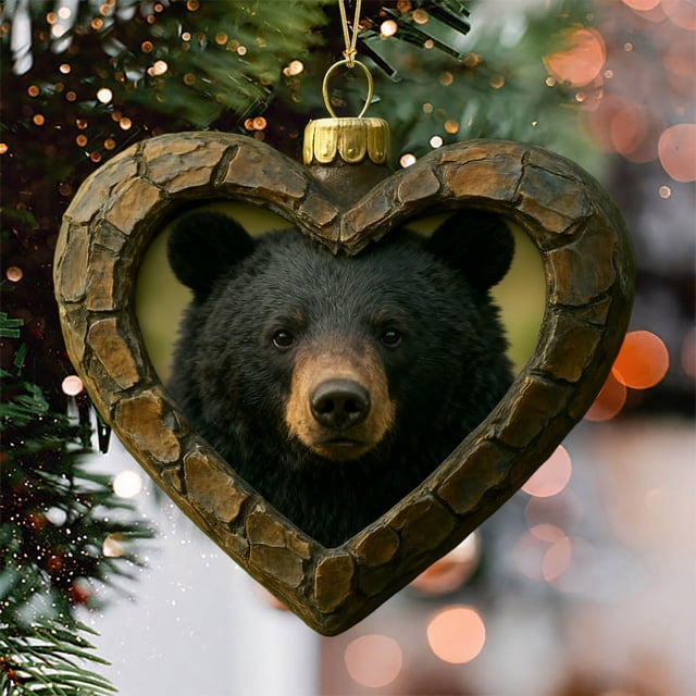 Adornos navideños, adornos navideños, regalos navideños, animales navideños, impresión acrílica, colgantes, regalos navideños para familiares y colegas, decoración para árbol de Navidad, colgante