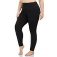 thumbnail image 4 of IDALL Leggings for Women, Plus Size Pants, Fleece Lined Winter Leggings High Waisted Thermal Warm Pants With Pockets, Yoga Pants Women, Hiking Pants Women 1Pc Pants Black Xl, 4 of 7