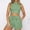 Green, variant on Tbopshirt Women's 2 Piece Outfits Women's Fashion Shorts Two-piece Solid Color Sleeveless Casual Suit Wide Leg Pants
