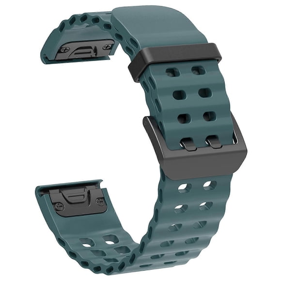 26mm Silicone Strap for Garmin Fenix 8 51mm / Enduro 3 / Enduro 2 Quick Release Ocean Watch Band - G