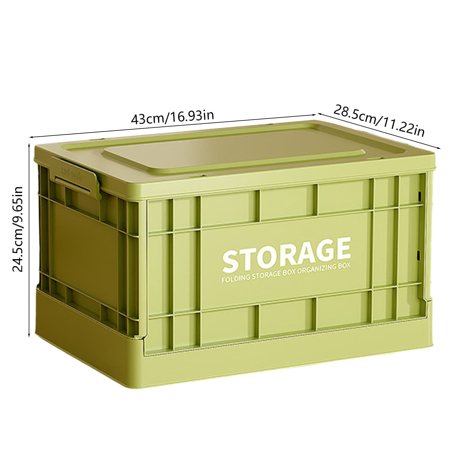 Organization and Storage - Large Clothes Storage Box Foldable Plastic Organizer Bin Home Wardrobe Storage Container Toy And Garment Storage Box Storage Trunks