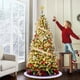 thumbnail image 2 of Árbol de Navidad Artificial de Abeto Lápiz Flocado de Nieve de 7,5 Pies con Piñas, Pino Navideño Preiluminado con 352 Puntas de Rama, 150 Luces LED, para Decoración Del Hogar, la Oficina y la Fiesta, 2 of 8