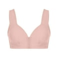 thumbnail image 6 of Bigersell Push-Up Bras 3pc V-Neck Wire-Free Bra Support Women Comfortable Sports Bras Bralette Bra Style R-258 Basic Bra Strap Nylon Padded Bra Feature Everyday Bras Underwear Pink M, 6 of 6