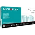N89 Disposable XL Nitrile Gloves w/Rough Finish & Powder for General