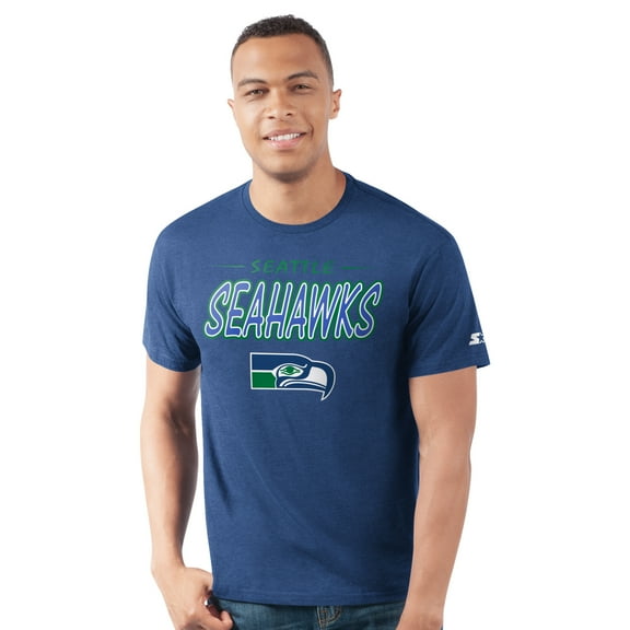 Men's-Starter  Royal Seattle Seahawks Prime Time T-Shirt