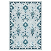 SAFAVIEH Metro Leon Medallion Area Rug, Blue/Ivory, 8' x 10'