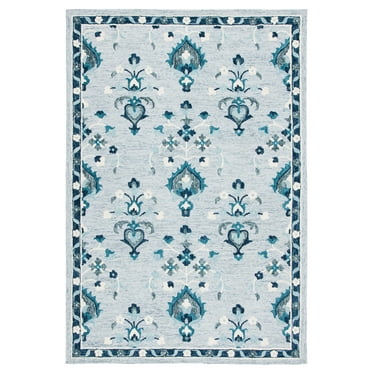 SAFAVIEH Metro Leon Medallion Area Rug, Blue/Ivory, 8' x 10'
