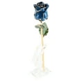 thumbnail image 4 of Rosa azul chapada en oro., 4 of 10