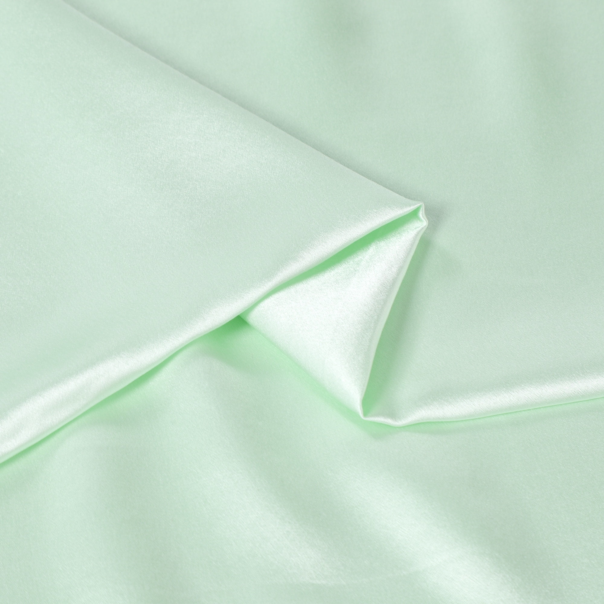 PiccoCasa Pure Silk Pillowcase with Zipper, Travel(14"x20"), Light Green, 1 Piece