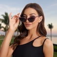 thumbnail image 2 of Gafas de sol VIVIENFANG moradas polarizadas estilo ojo de gato para mujer, 2 of 6