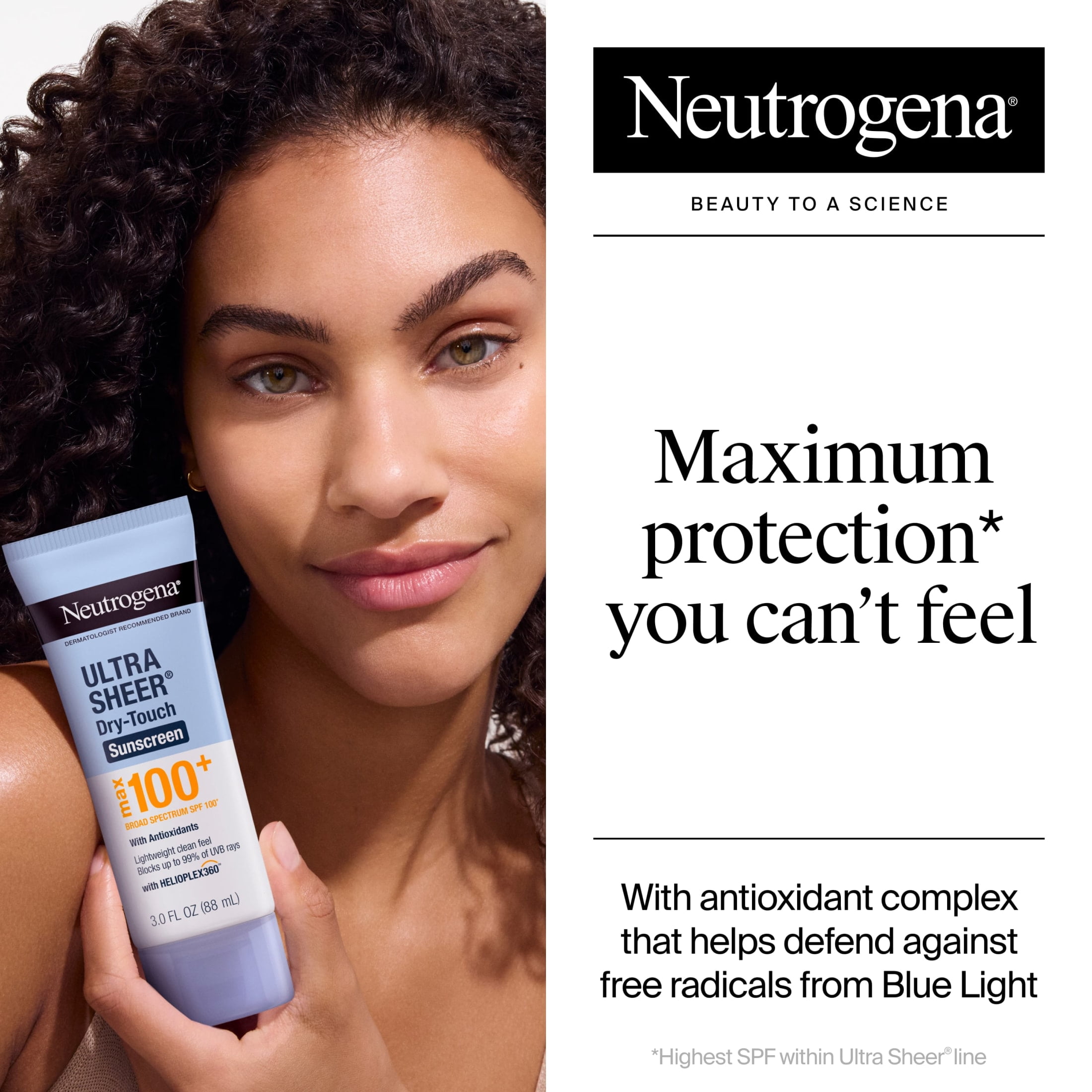 Neutrogena Ultra Sheer Dry-Touch SPF 100 Sunscreen Lotion, 3 fl. oz