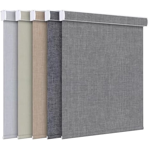 Custom Roller Blinds for Indoor Windows Blackout, 100% Blackout Cordless Free-Stop Blinds, Thermal Insulated, Pull Down Shades for Home Office, Custom Color Size Valance$$Home Decor, Kitchen, & Other