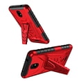 thumbnail image 4 of For Nokia C100 Case Military Grade Ring Car Mount Kickstand Wtempered Glass Hybrid Hard Pc Soft Tpu Shockproof Protective Case - Red, 4 of 5
